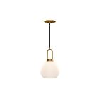 Kuzco Lighting PD601608AGOP Soji 1-Lumière 60W Or vieilli et verre opale mat Suspendu
