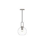 Kuzco Lighting PD601608BNCL Soji 1-Lumière 60W Nickel brossé et verre transparent Suspendu
