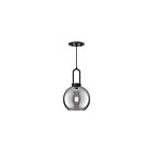Kuzco Lighting PD601608MBSM Soji 1-Lumière 60W Noir mat et verre solide fumé Suspendu