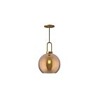 Kuzco Lighting PD601710AGCP Soji 1-Lumière 60W Or vieilli et verre cuivré Suspendu