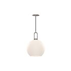 Kuzco Lighting PD601710BNOP Soji 1-Lumière 60W Nickel brossé et verre opale mat Suspendu