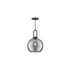 Kuzco Lighting PD601710MBSM Soji 1-Lumière 60W Noir mat et verre solide fumé Suspendu