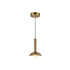 Kuzco Lighting PD616109BGOP-UNV Arden 6W Or brossé et verre opale LED Suspendu