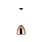 Kuzco Lighting PD62012-BK-CP Trinity 21W Noir et cuivre LED Suspendu