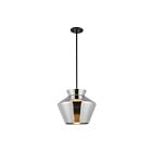 Kuzco Lighting PD62013-BK-CH Trinity 21W Noir et chrome LED Suspendu