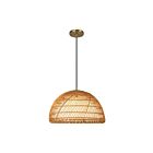 Kuzco Lighting PD631416BGOP Bondi 1-Lumière 60W Or brossé et opale mat Suspendu
