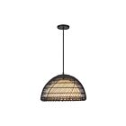 Kuzco Lighting PD631416MBOP Bondi 1-Lumière 60W Noir mat et opale mat Suspendu