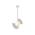 Kuzco Lighting PD65116-PN-OP-UNV Scorpio 15W Nickel poli et verre opale Suspendu