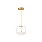 Kuzco Lighting PD70610-CL-BG Enkel 29W Transparent et or brossé LED Suspendu