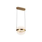Kuzco Lighting PD75912-BG-LG-3CCT-UNV Pisces 38W Or brossé et guide de lumière LED Suspendu