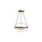 Kuzco Lighting PD76312-BG-OP Virgo 29W Or brossé et verre opale LED Suspendu