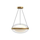 Kuzco Lighting PD76316-BG-OP-UNV Virgo 37W Or brossé et verre opale LED Suspendu