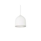 Kuzco Lighting PD9108-WH-SV Helena 13W Blanc et argent LED Suspendu