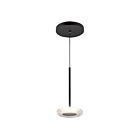 Kuzco Lighting PD97204-BK-CL Stephord 6W Noir et verre transparent LED Suspendu