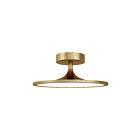 Kuzco Lighting SF418012BG-UNV Issa 20W Or brossé LED Semi Plafonnier Encastré