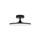 Kuzco Lighting SF418012MB-UNV Issa 20W Noir mat LED Semi Plafonnier Encastré
