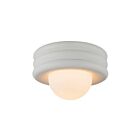 Kuzco Lighting SF426012AW Harvey 1-lumière 60W Blanc antique Semi Plafonnier Encastré