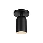 Kuzco Lighting SF57704-BK Nola 1-lumière 40W Noir Incandescente Semi Plafonnier Encastré