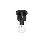 Kuzco Lighting SF607001MB Claire 1-lumière 60W Noir mat Semi Plafonnier Encastré