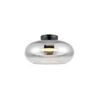 Kuzco Lighting SF62014-BK-CH Trinity 21W Noir et chrome LED Semi Plafonnier Encastré