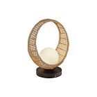 Kuzco Lighting TL20616-BK-OP Lanai 5W Noir et verre opale mat LED Lampe de table