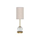 Kuzco Lighting TL321201NBWL Marni 12W Laiton naturel et lin blanc LED Lampe de table