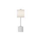 Kuzco Lighting TL418726WHIL Issa 1-lumière 60W Blanc et lin ivoire Lampe de table