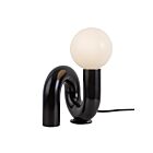 Kuzco Lighting TL420107GBK Sadie 1-lumière 40W Noir brillant Lampe de table