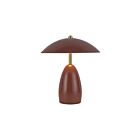 Kuzco Lighting TL437409BGD Poppy 3W Bourgogne LED Lampe de table