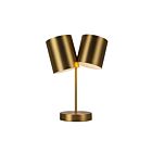 Kuzco Lighting TL58814-BG Keiko 2-lumières 120W Or brossé Incandescente Lampe de table