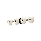 Kuzco Lighting VL45730-BK-GO Holt 34W Noir et verre opale lustré LED Lampe de salle de bain