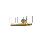 Kuzco Lighting VL52520-BG-CL Cedar 25W Or brossé et transparent LED Lampe de salle de bain