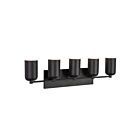 Kuzco Lighting VL57732-BK Nola 5-lumières 200W Noir Incandescente Lampe de salle de bain