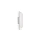 Kuzco Lighting WS41216-WH-SV LEDa 18W Blanc et argent LED Appliques murales d'intérieur