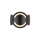 Kuzco Lighting WS59810-BK-OP Ciel 1-lumière 40W Noir et verre opale Appliques murales d'intérieur