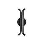 Kuzco Lighting WS89714-GBK Husk 15W Noir brillant LED Appliques murales d'intérieur