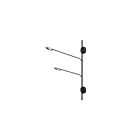 Kuzco Lighting WS90102-BK Rotaire 13W Noir LED Appliques murales d'intérieur