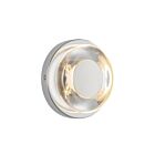 Kuzco Lighting WS97204-CH-CL Stephord 6W Chrome et verre transparent LED Appliques murales d'intérieur