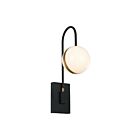 Kuzco Lighting WV302001MBBG-UNV Tagliato 11W Noir mat et or brossé LED Lampe de salle de bain