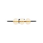 Kuzco Lighting WV302003MBBG-UNV Tagliato 31W Noir mat et or brossé LED Lampe de salle de bain