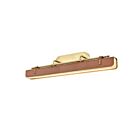 Kuzco Lighting WV307931VBCL Valise 32W Laiton vieilli et cuir cognac LED Lampe de salle de bain