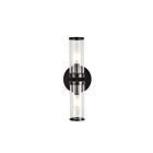 Kuzco Lighting WV309002UBCG Revolve 2-lumières 120W Verre transparent et bronze urbain Lampe de salle de bain
