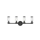 Kuzco Lighting WV309044UBCG Revolve 4-lumières 240W Verre transparent et bronze urbain Lampe de salle de bain