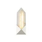 Kuzco Lighting WV323112PNAR Caesar 11W Nickel poli et albâtre LED Lampe de salle de bain