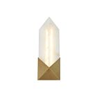Kuzco Lighting WV323112VBAR Caesar 11W Laiton vieilli et albâtre LED Lampe de salle de bain