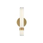 Kuzco Lighting WV324114VBGO-UNV Madison 14W Laiton vieilli et opale lustré LED Lampe de salle de bain