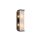 Kuzco Lighting WV327015UBAR Abbott 2-lumières 120W Bronze urbain et albâtre Lampe de salle de bain