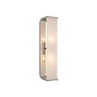 Kuzco Lighting WV327019PNAR Abbott 2-lumières 120W Nickel poli et albâtre Lampe de salle de bain