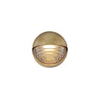 Kuzco Lighting WV330106VBCR Palais 9W Verre strié et laiton vieilli LED Lampe de salle de bain