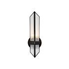 Kuzco Lighting WV332904UBCR Cairo 1-lumière 60W Verre strié et bronze urbain Lampe de salle de bain